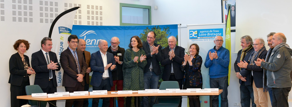 Les signataires du Contrat Territorial Eau 2023-2025 du Bassin versant de l'Erdre - lundi 4 décembre 2023
